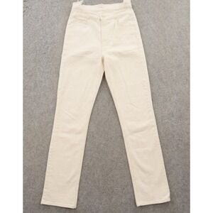 Mother Jeans Womens 26 Beige Dazzler Shift High Waist Straight Stretch Denim